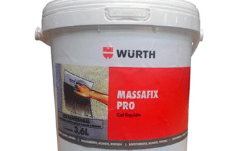 1 litro de aditivo Massafix substitui 10 sacos de cal